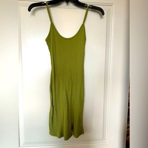 Bodycon green mini dress